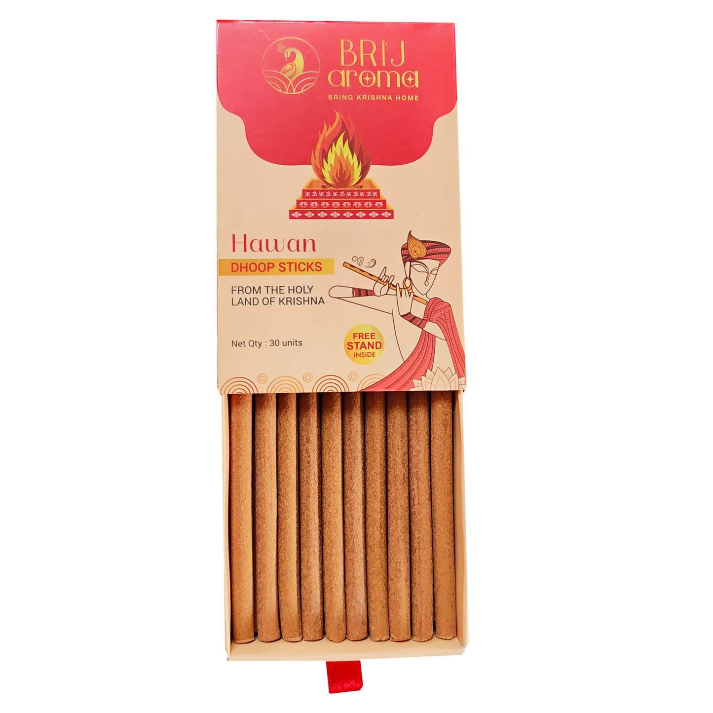 Brij Aroma Hawan Fragrance Dhoop Sticks - Pack Of 30 Units