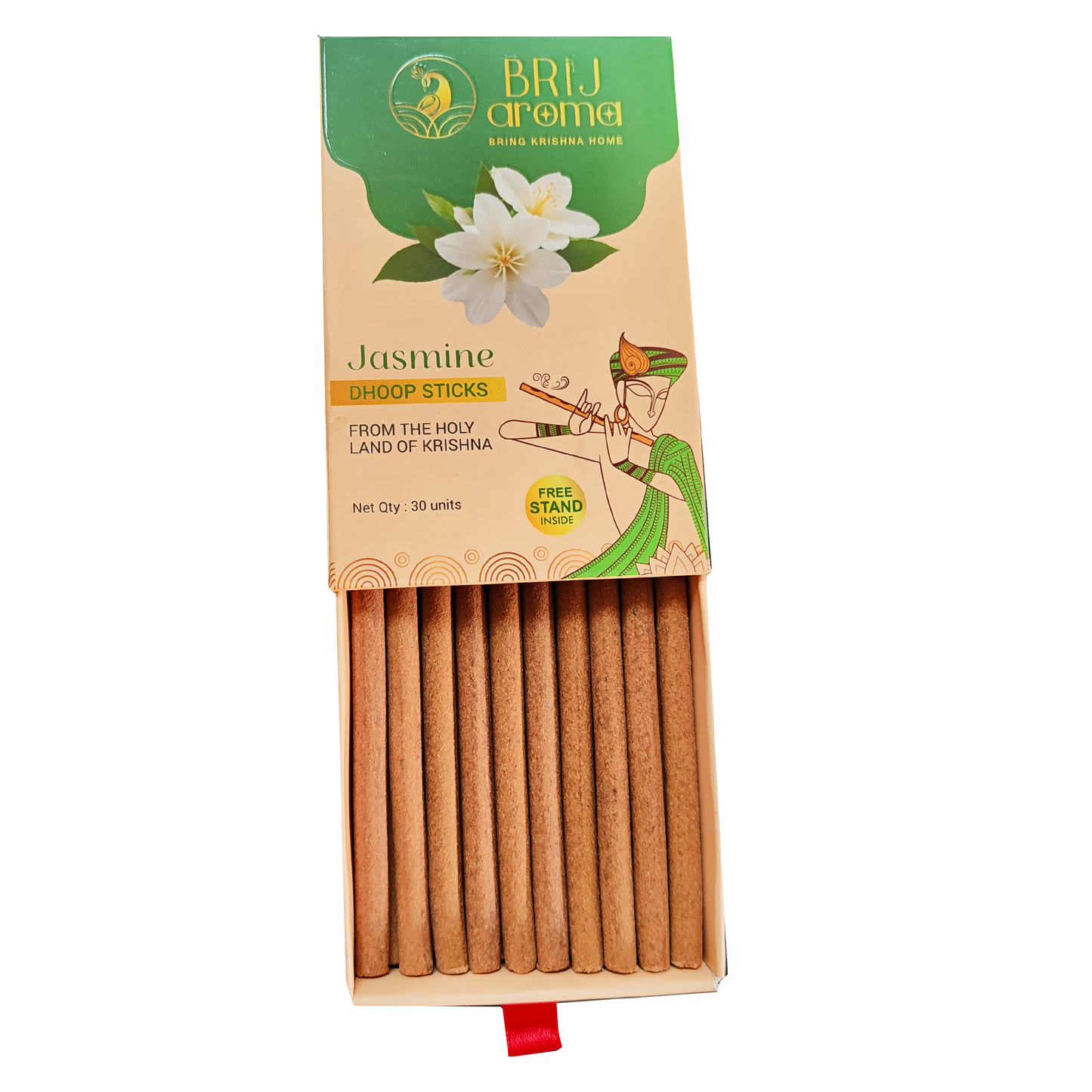 Brij Aroma Jasmine  Fragrance Dhoop Sticks - Pack Of 30 Units