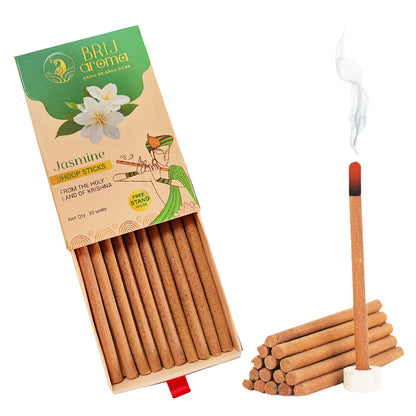 Brij Aroma Jasmine  Fragrance Dhoop Sticks - Pack Of 30 Units