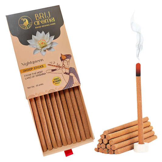 Brij Aroma Nightqueen Fragrance Dhoop Sticks - Pack Of 30 Units