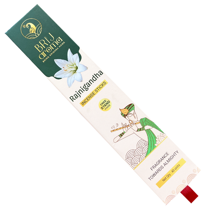 Brij Aroma  Lavender and Rajnigandha Fragrance Incense Sticks- 2 Pack Of 40 Units