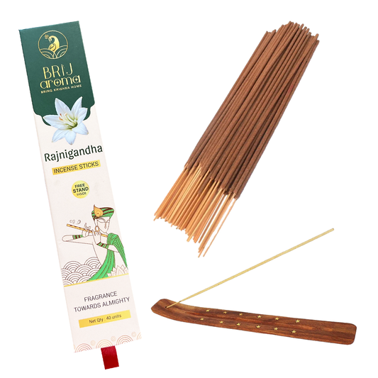 Brij Aroma Rajnigandha Fragrance Incense Sticks- Pack Of 40 Units